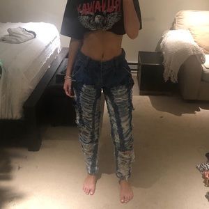 Baggy Ripped Fashion Nova Jeans